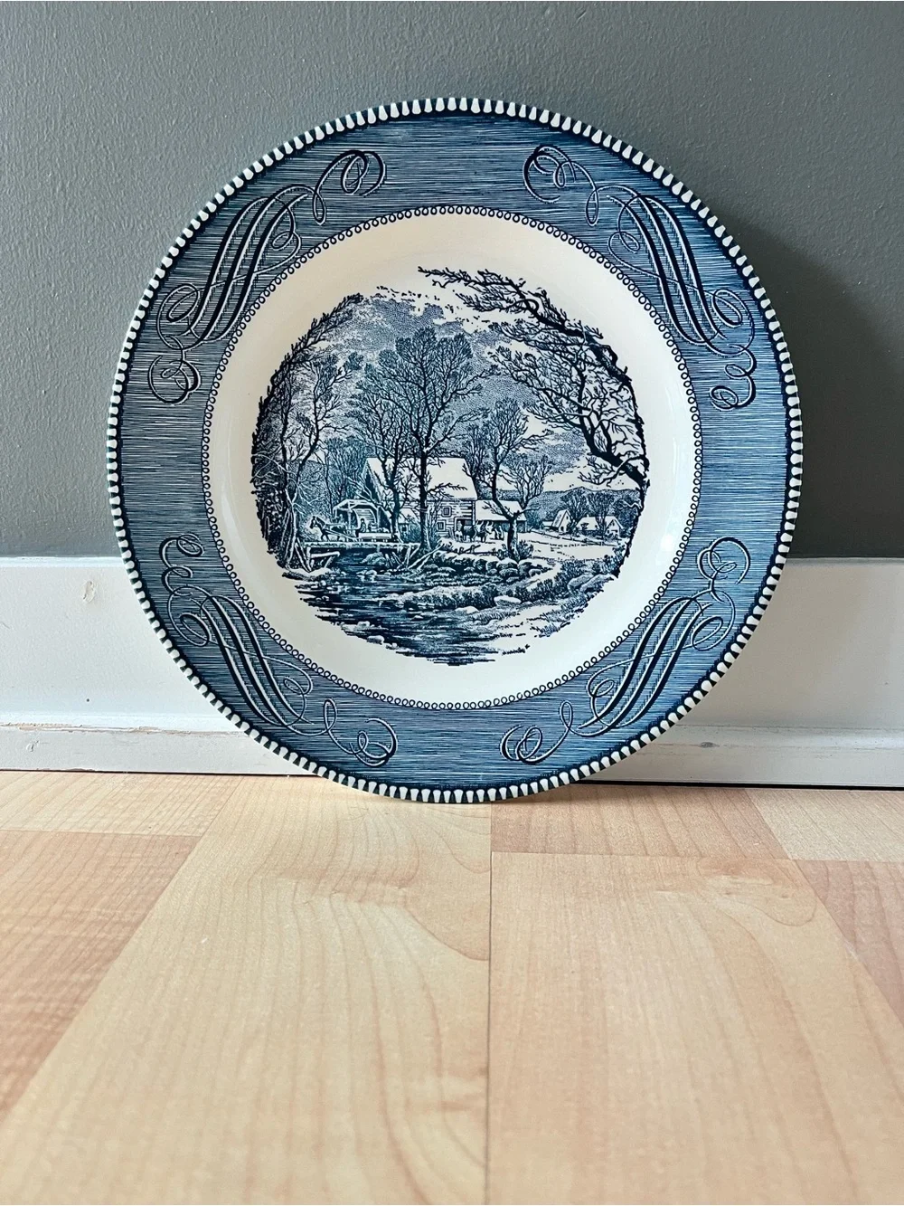 10” Currier & Ives ‘The Old Grist Mill’ Dinner Plate